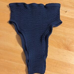 High-Waisted Navy Bikini Bottom